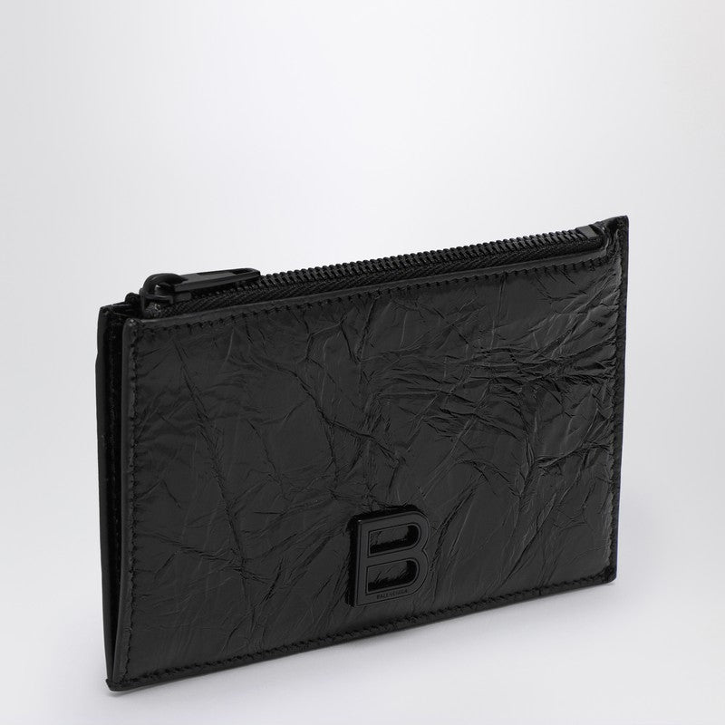 Balenciaga Card Case With Coin Purse Black Women