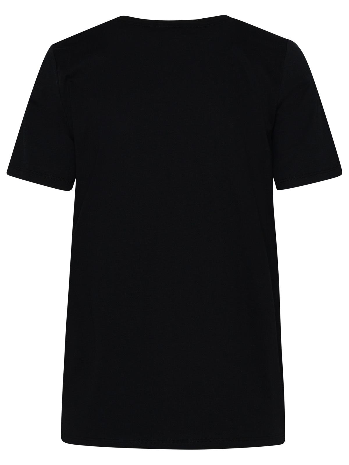Balmain Black Cotton T-Shirt Women