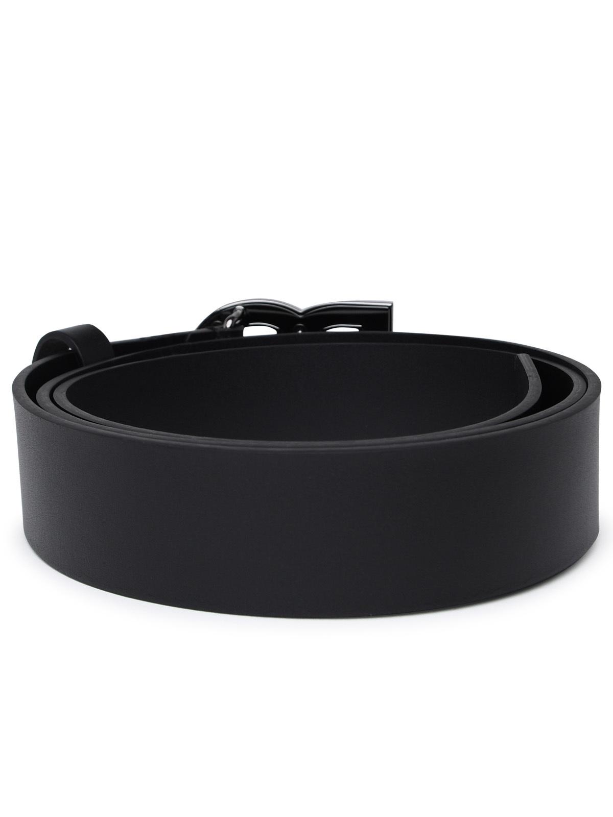 Dolce & Gabbana Black Leather Belt Men