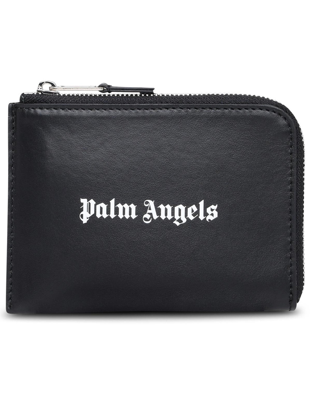 Palm Angels Black Leather Cardholder Men