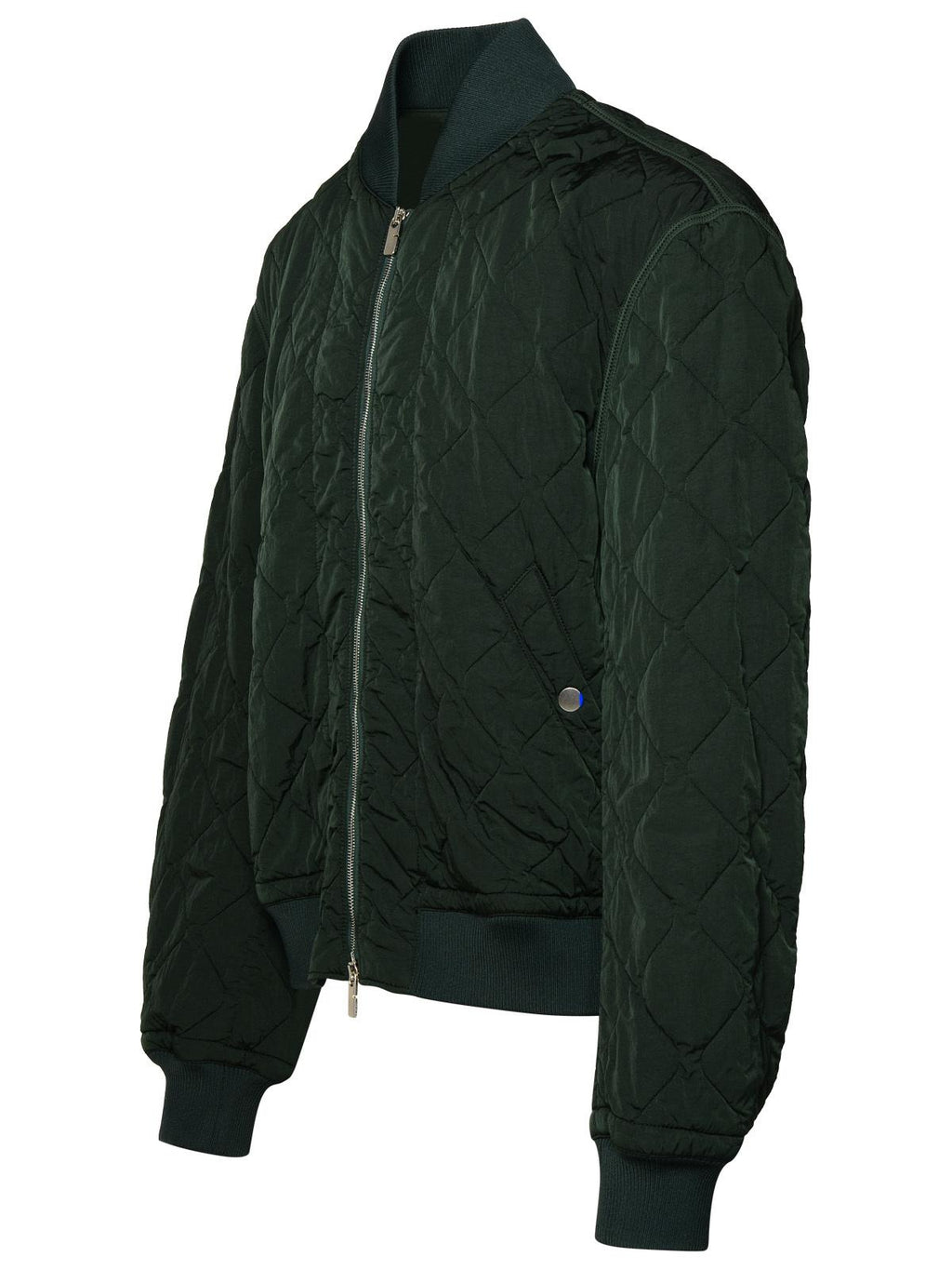 Burberry Bomber Jacket In Green Nylon Men