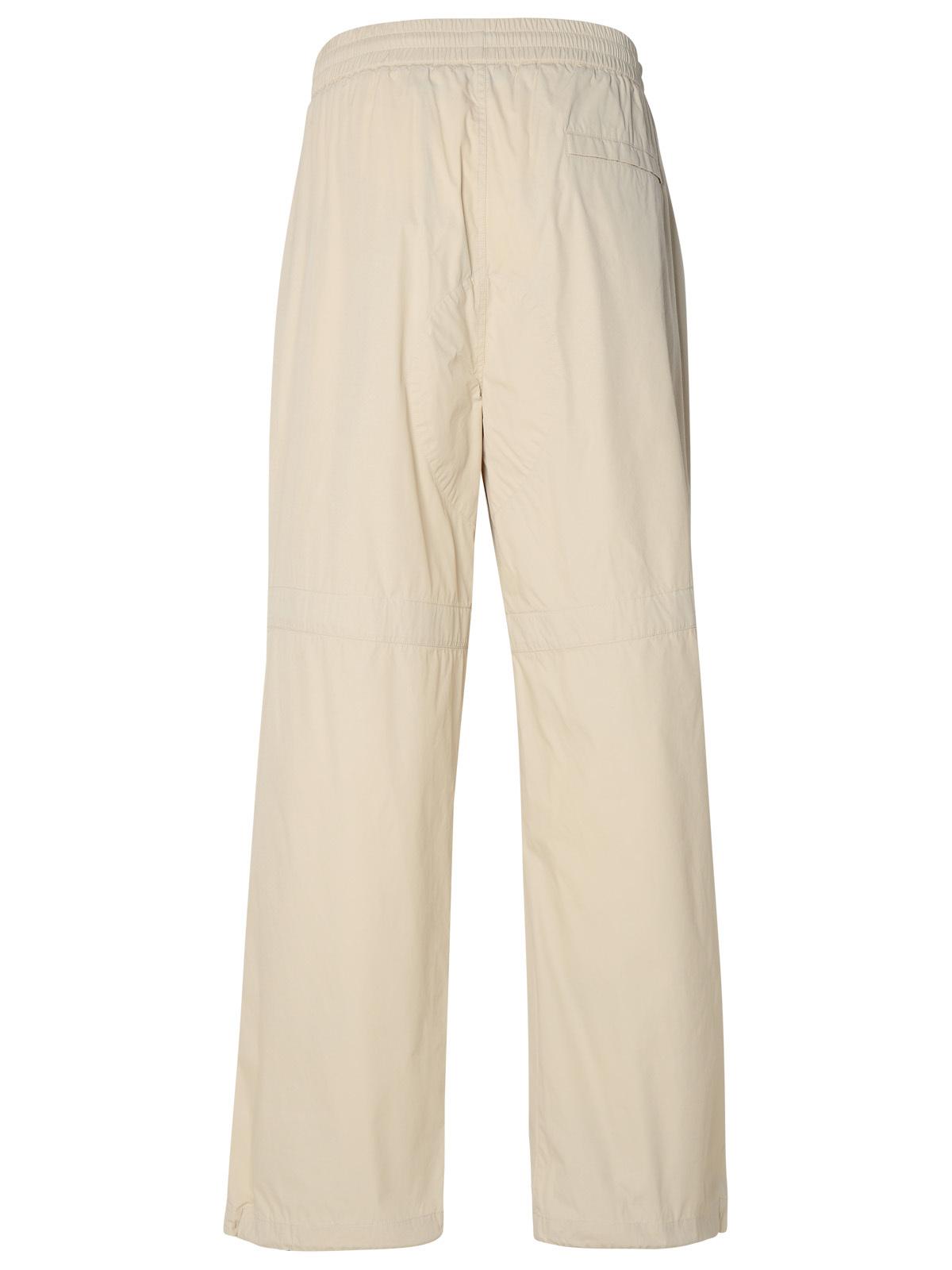 Burberry Beige Cotton Blend Trousers Men