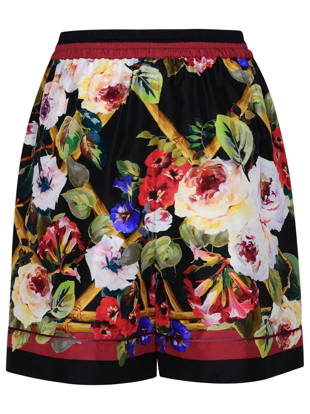 Dolce & Gabbana Multicolor Silk Shorts Women