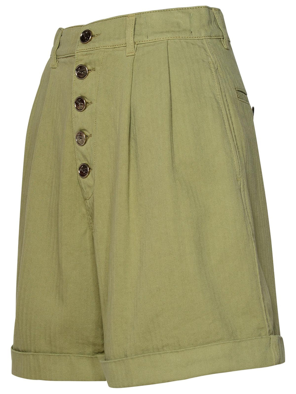 Etro Green Cotton Shorts Women