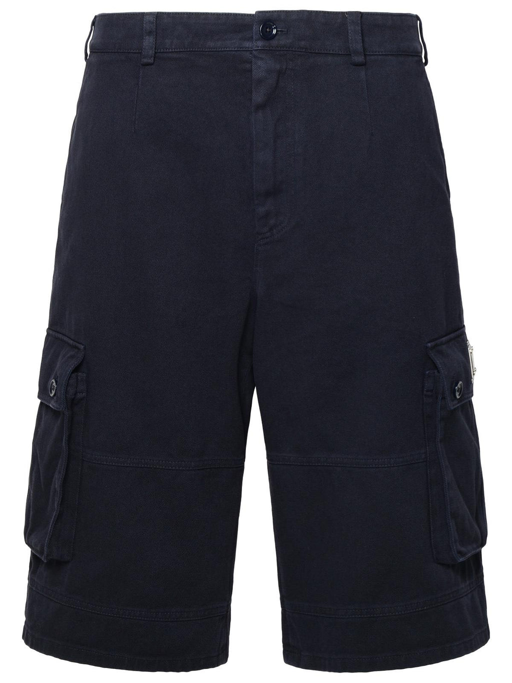 Dolce & Gabbana Blue Cotton Cargo Bermuda Shorts Men