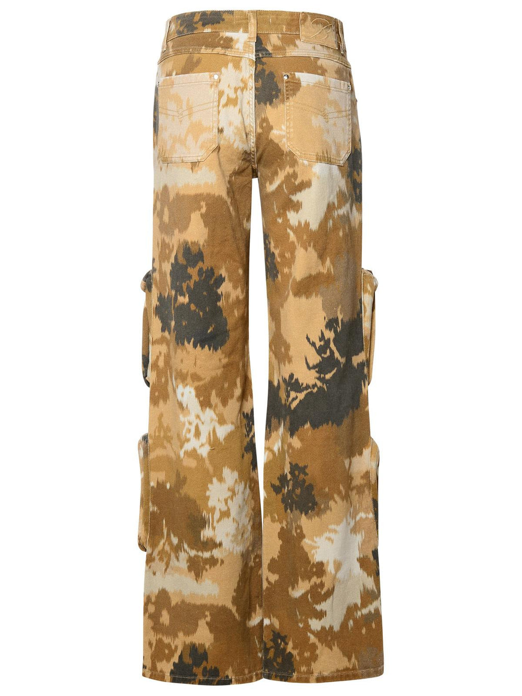 Blumarine Brown Cotton Cargo Jeans Women