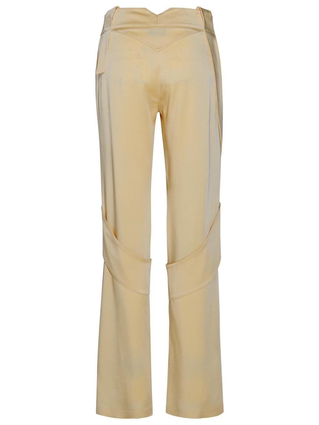 Blumarine Cream Acetate Blend Cargo Pants Women
