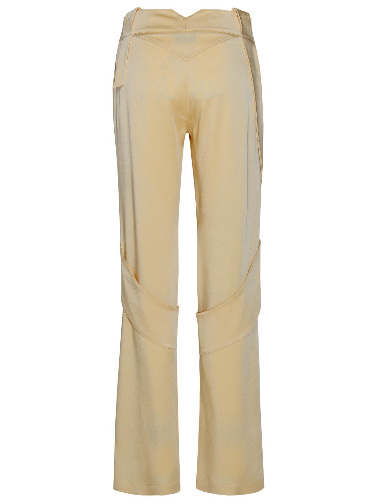 Blumarine Cream Acetate Blend Cargo Pants Women