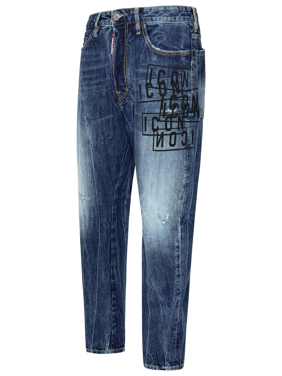 Dsquared2 Blue Cotton Jeans Men
