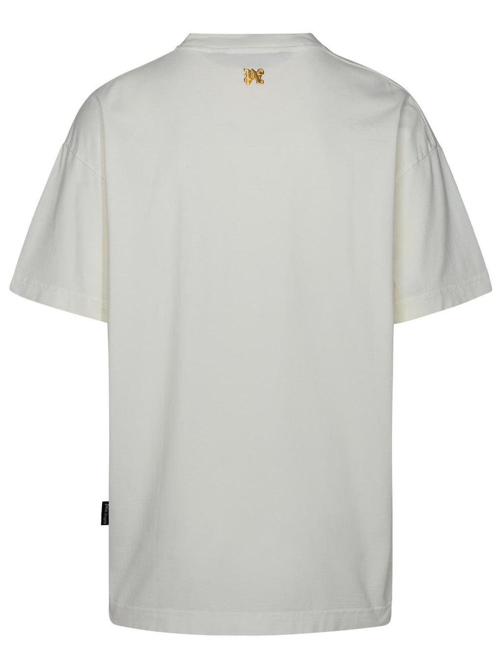 Palm Angels 'Burning Monogram' White Cotton T-Shirt Men
