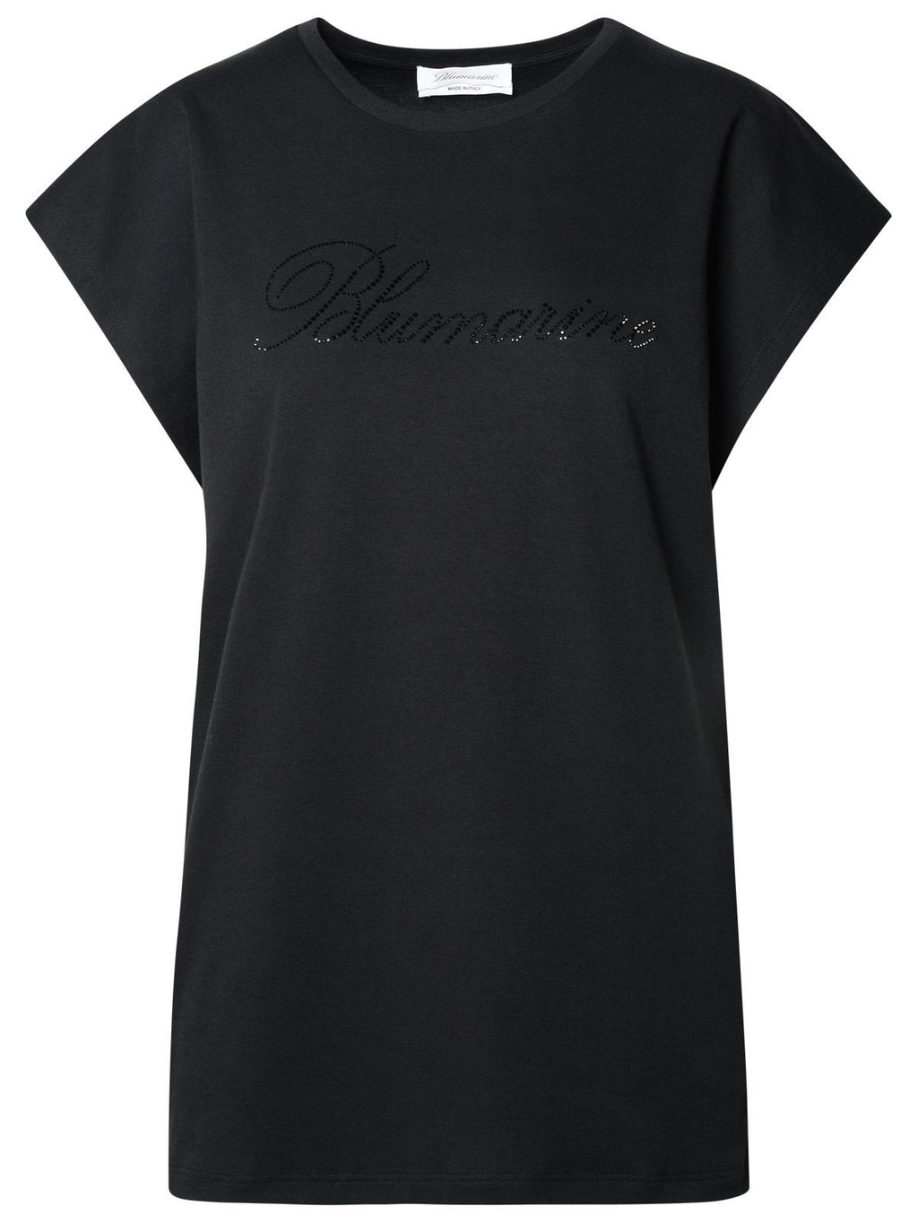 Blumarine Black Cotton T-Shirt Women