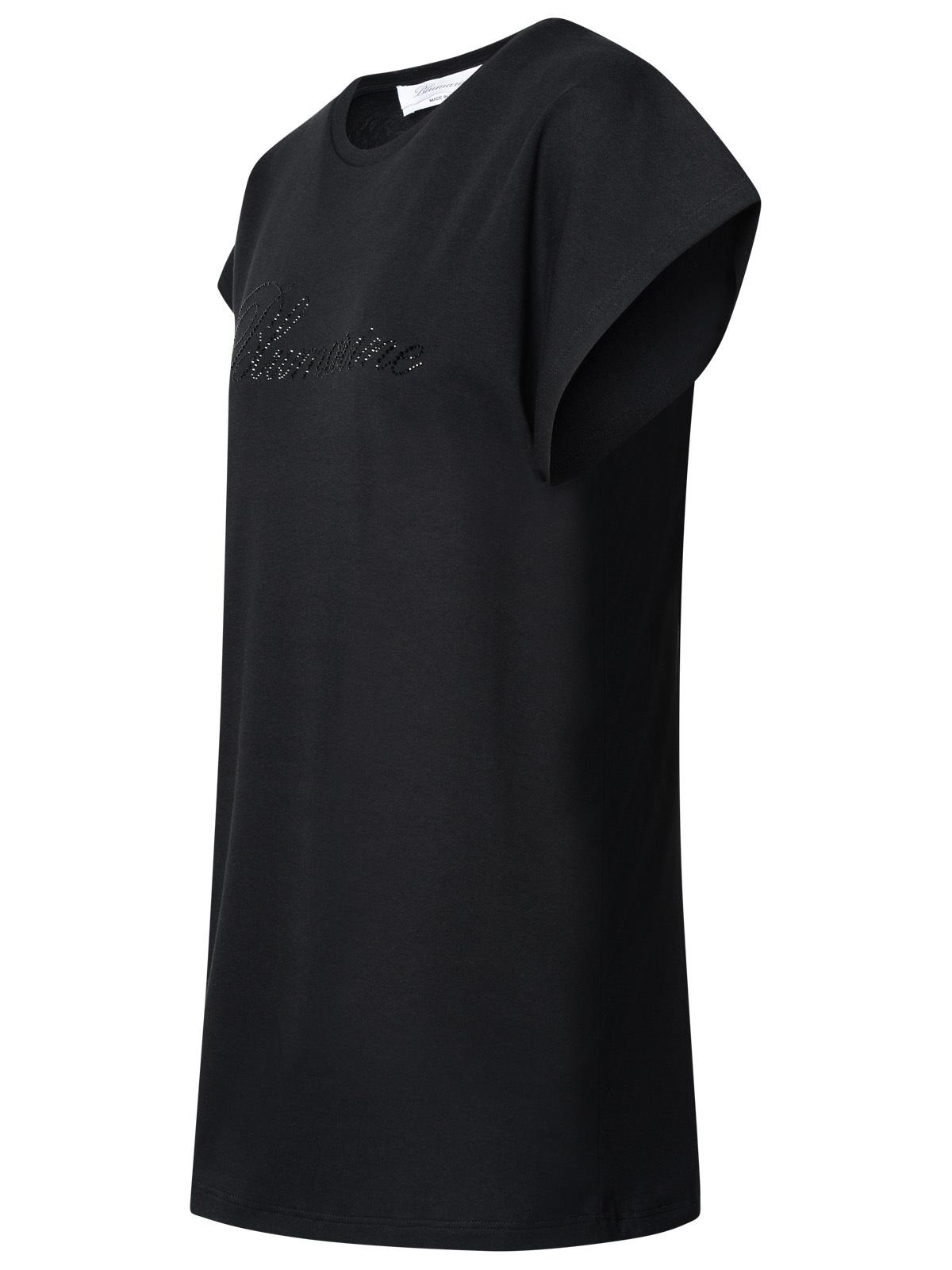 Blumarine Black Cotton T-Shirt Women