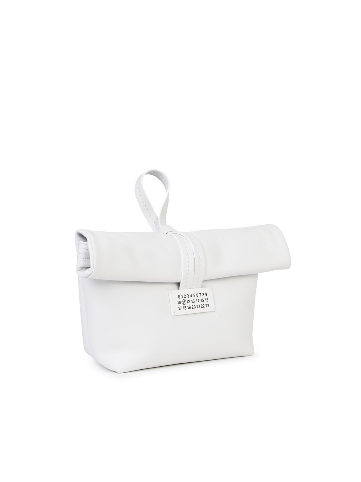 Maison Margiela White Leather Clutch Women