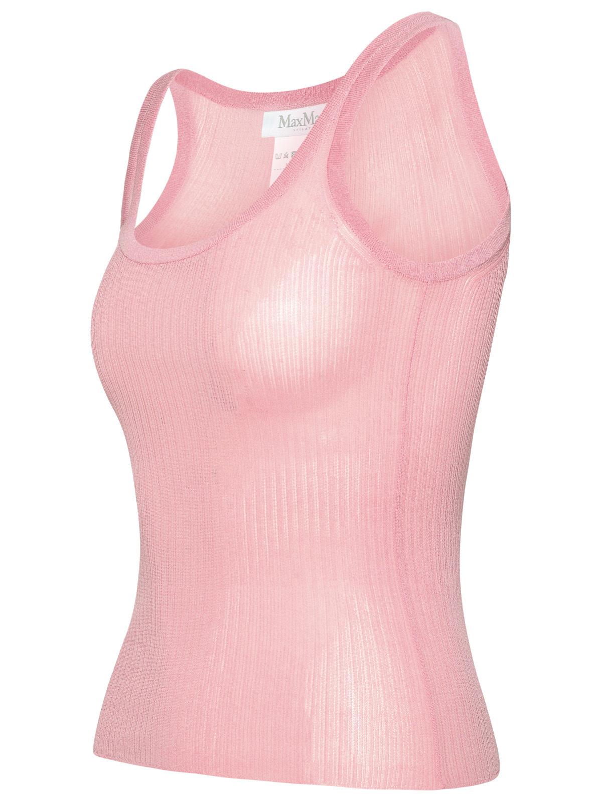 Max Mara 'Bastia' Pink Silk Tank Top Women