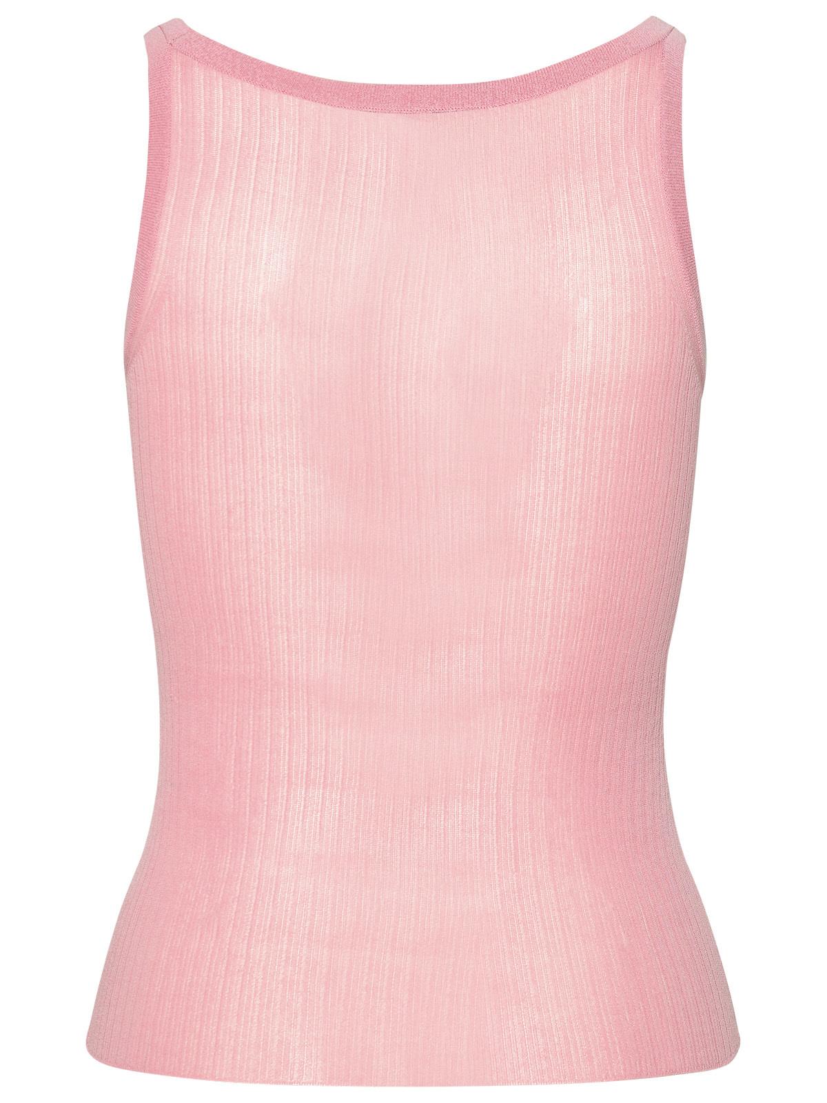 Max Mara 'Bastia' Pink Silk Tank Top Women