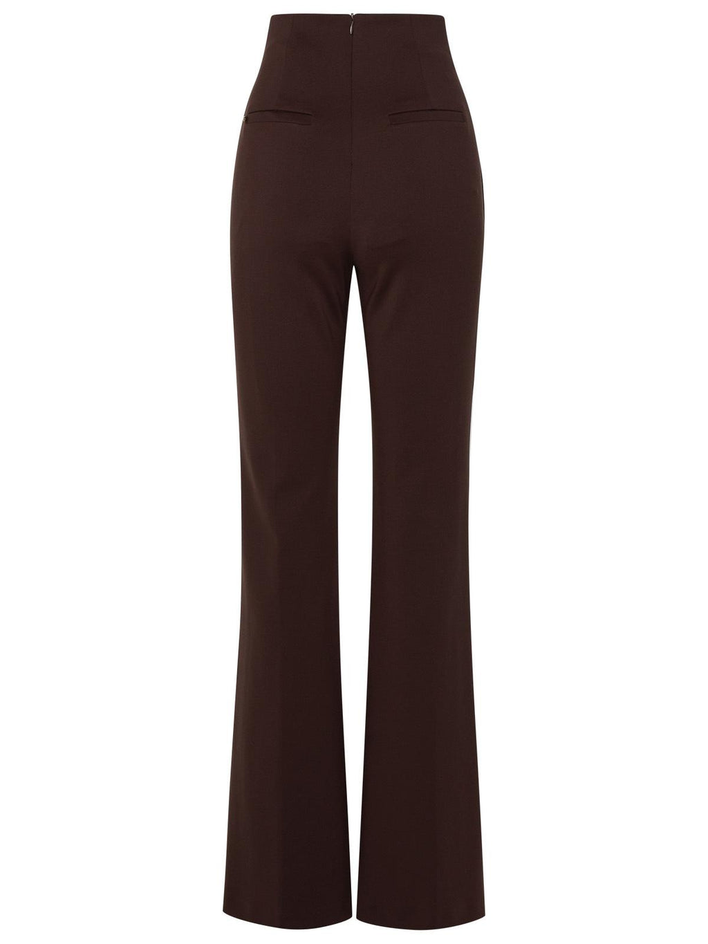Sportmax Brown Polyamide Trousers Women