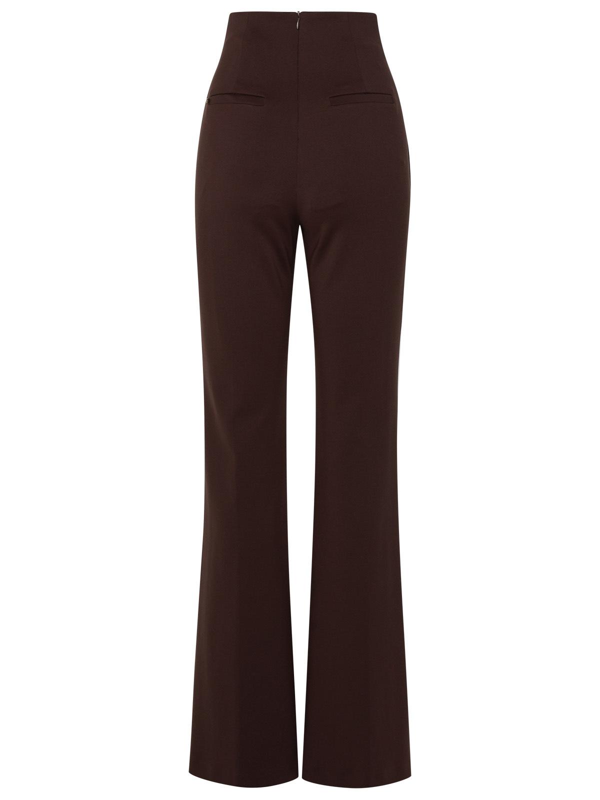 Sportmax Brown Polyamide Trousers Women