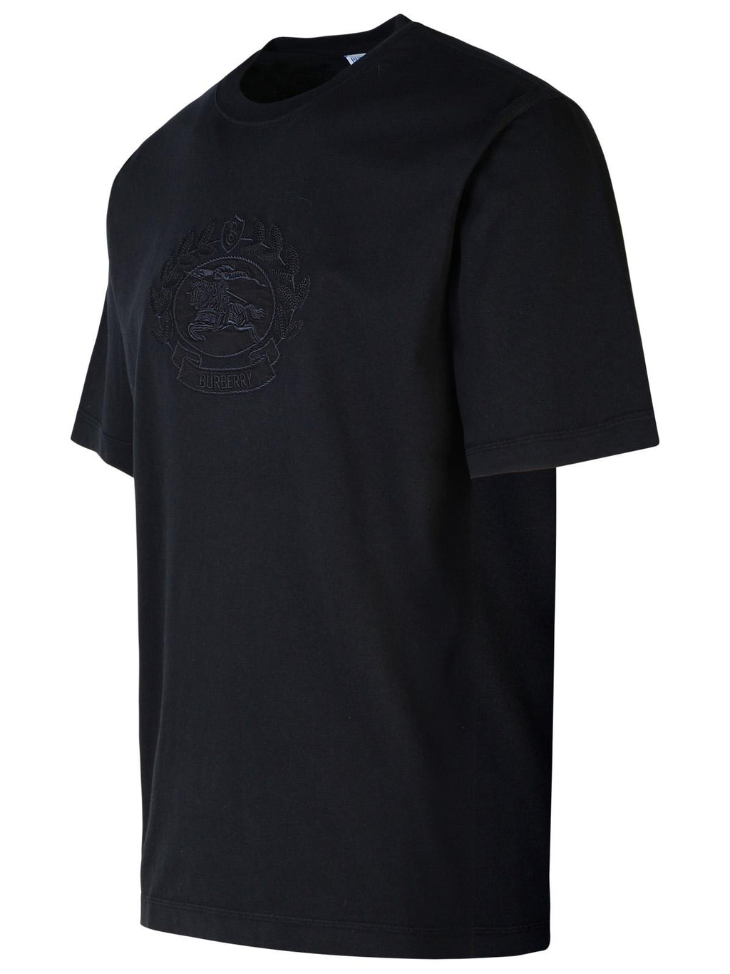 Burberry Black Cotton T-Shirt Men