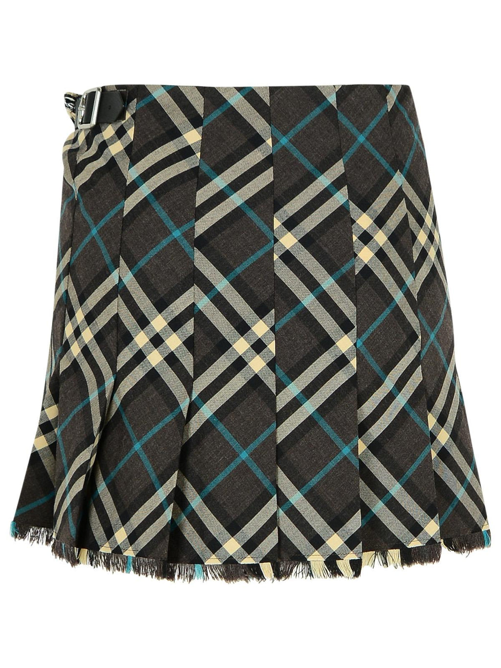 Burberry 'Check' Brown Polyester Blend Skirt Women