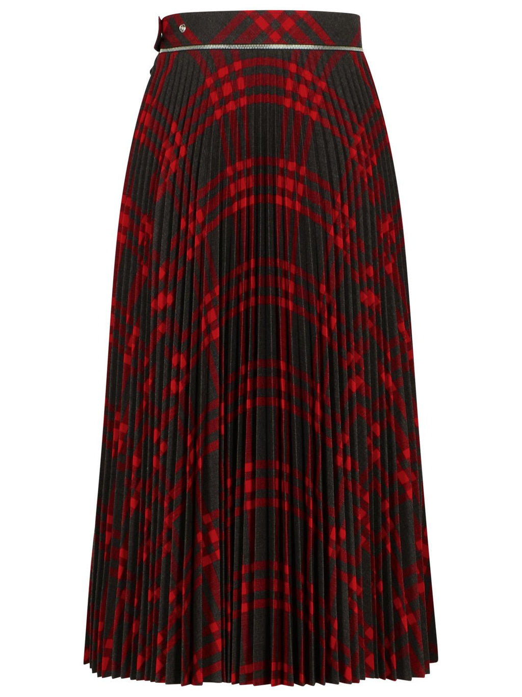 Burberry 'Check' Long Wool Blend Skirt Women