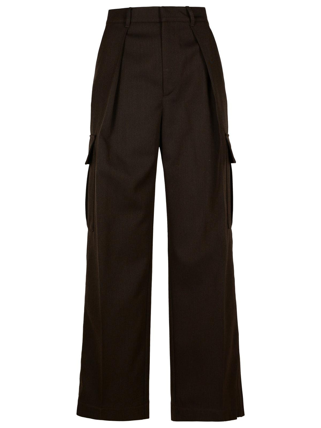 Burberry Brown Wool Cargo Pants Women