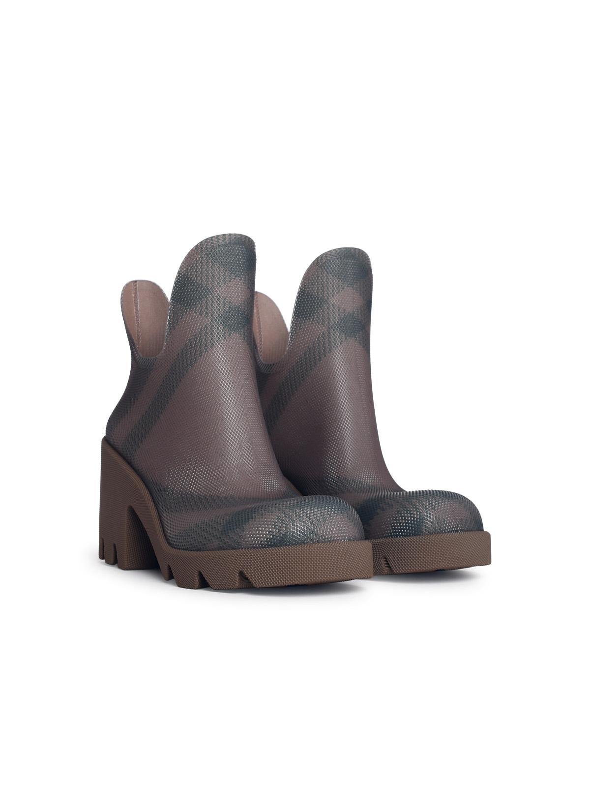 Burberry 'Marsh' Beige Rubber Ankle Boots Women