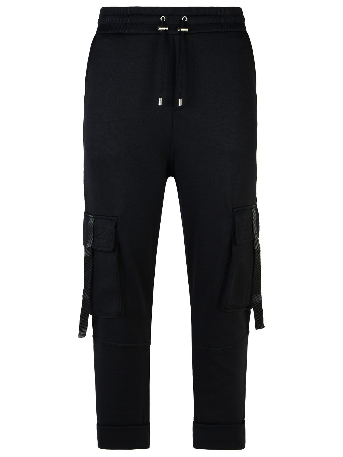 Balmain 'Jogger' Black Cotton Blend Pants Men
