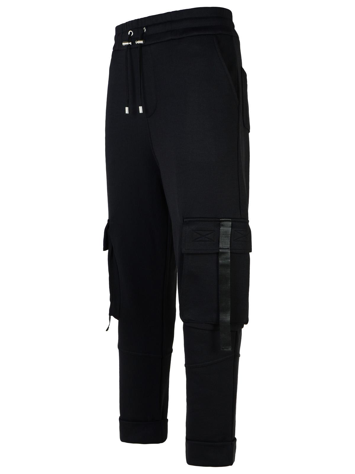 Balmain 'Jogger' Black Cotton Blend Pants Men