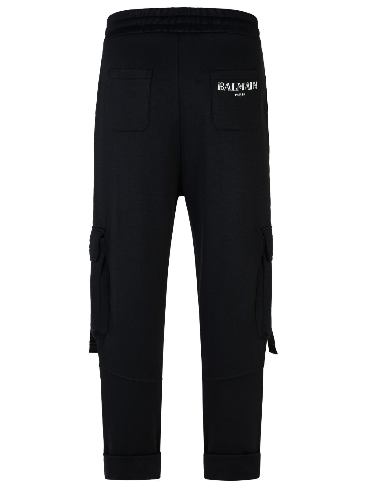 Balmain 'Jogger' Black Cotton Blend Pants Men