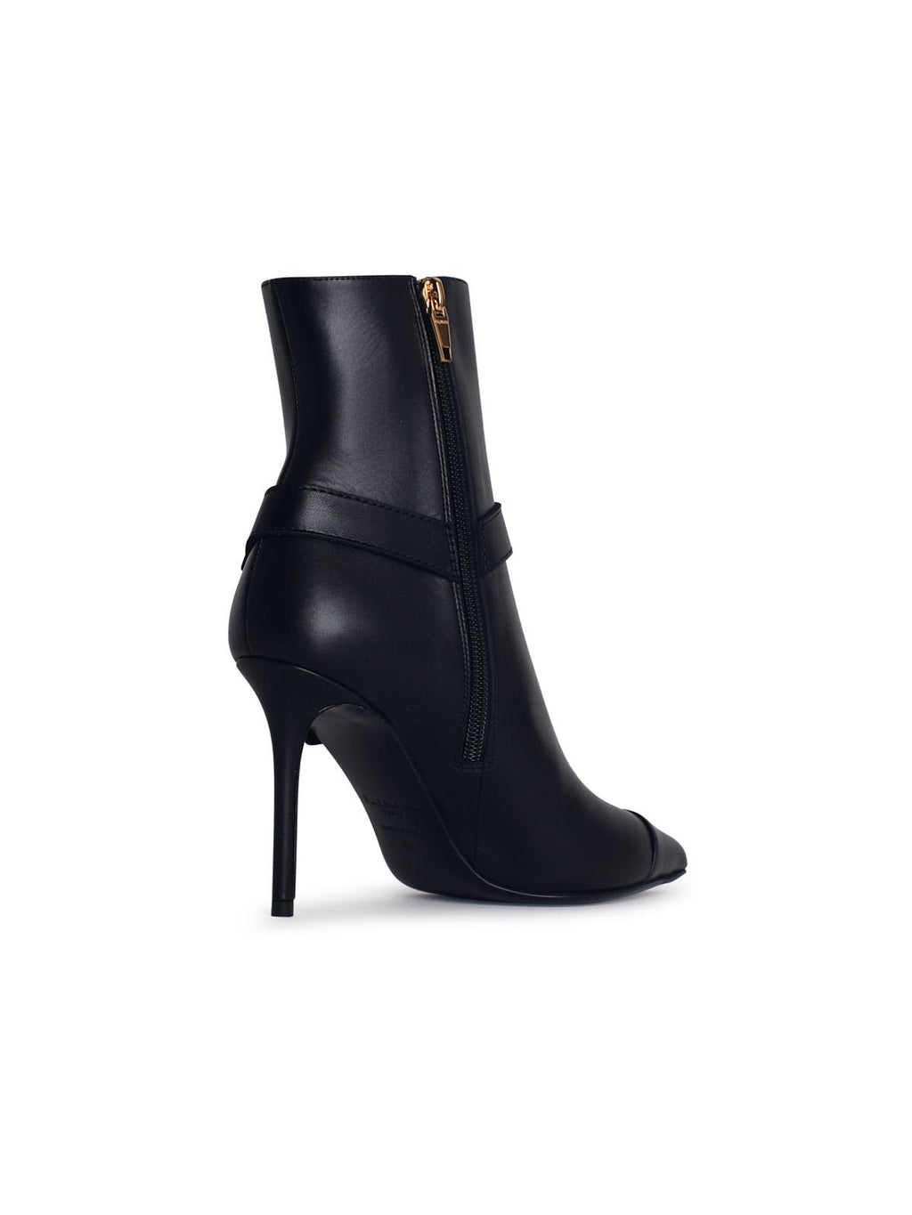 Balmain 'Eva' Black Leather Ankle Boots Women