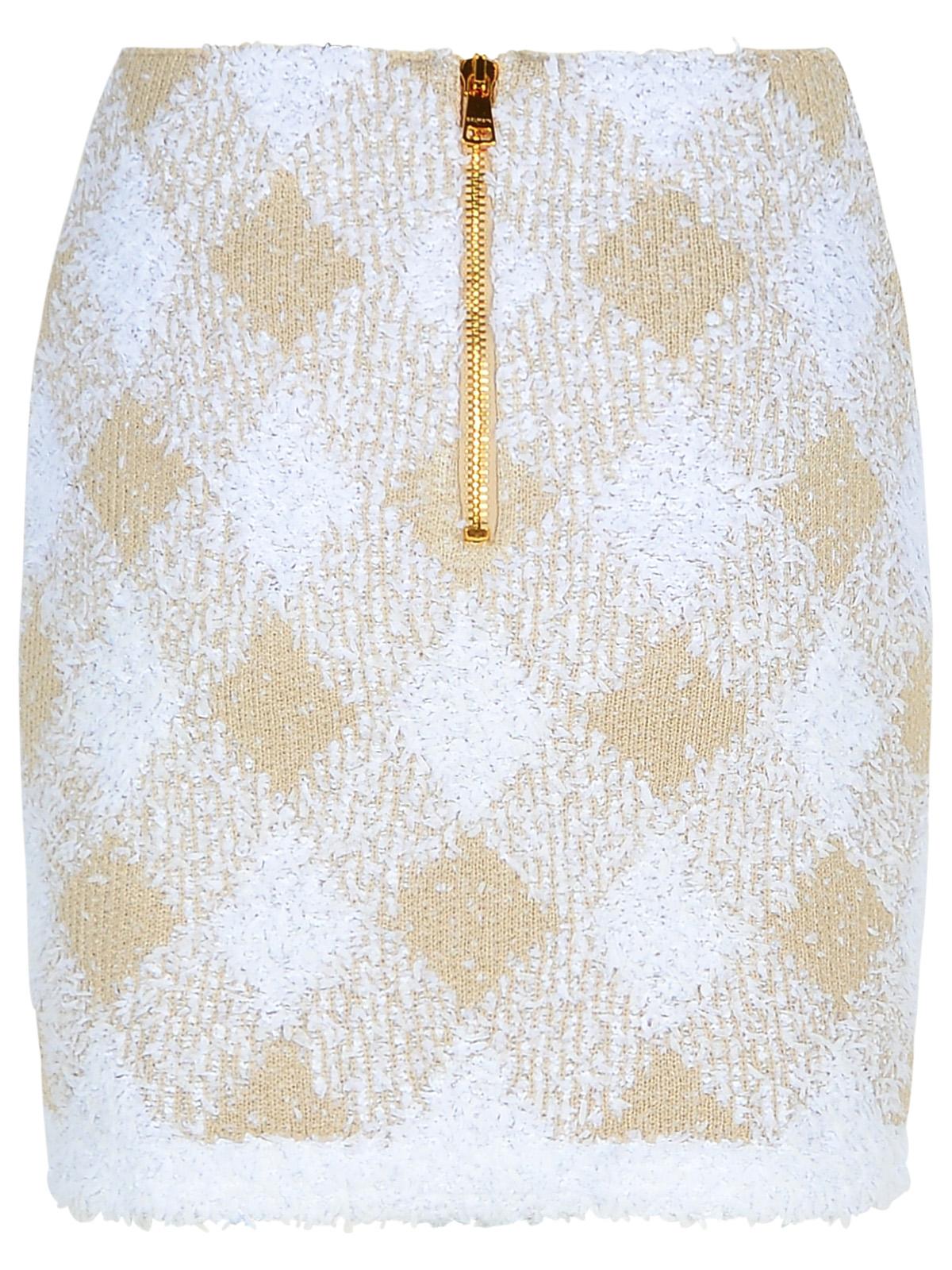 Balmain Beige Polyamide Blend Skirt Women