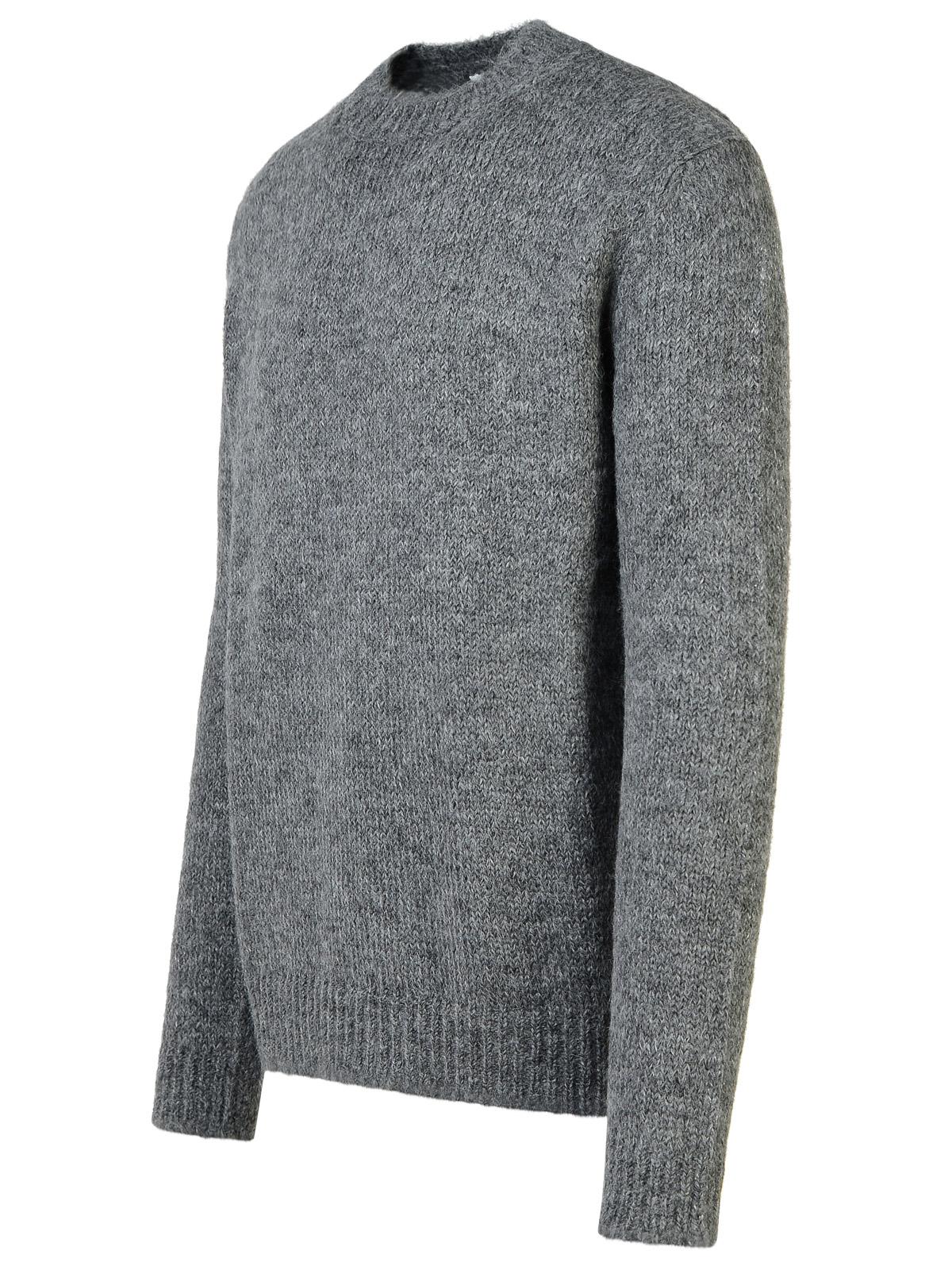 Jil Sander Grey Alpaca Blend Sweater Men