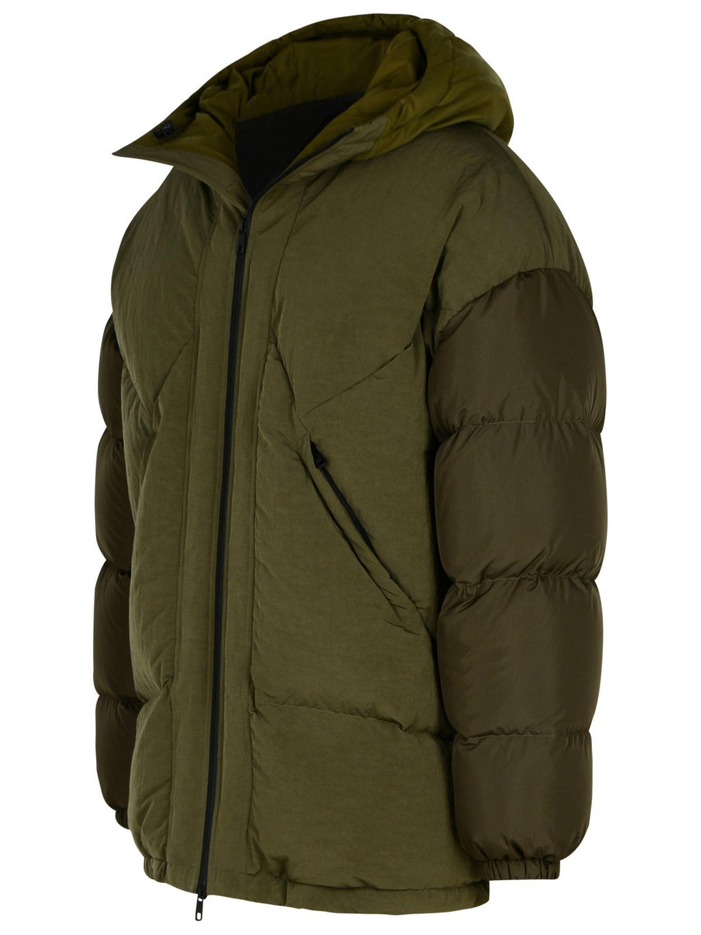 Dolce & Gabbana Green Cotton Blend Down Jacket Men