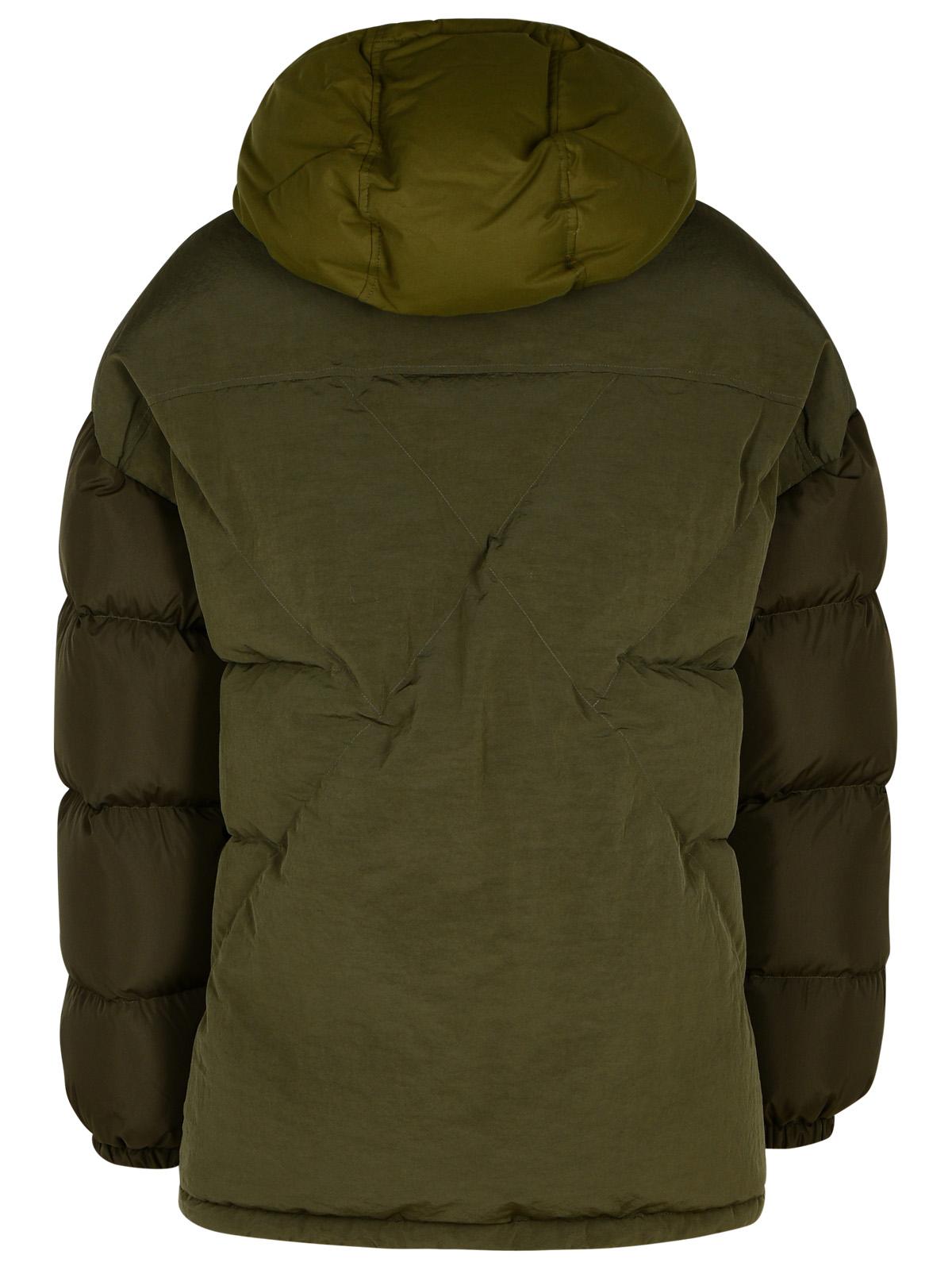 Dolce & Gabbana Green Cotton Blend Down Jacket Men