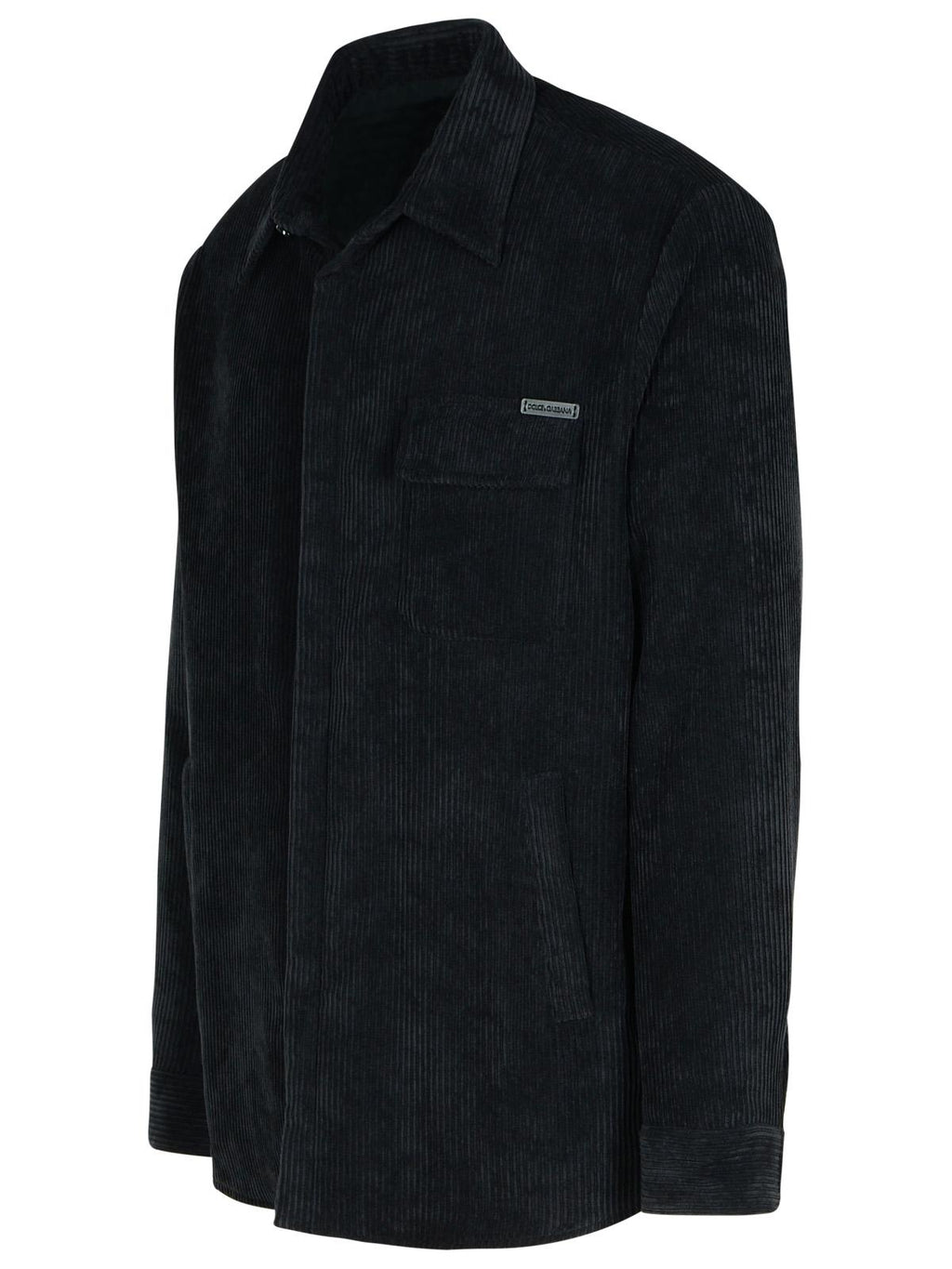 Dolce & Gabbana Black Polyester Blend Shirt Men