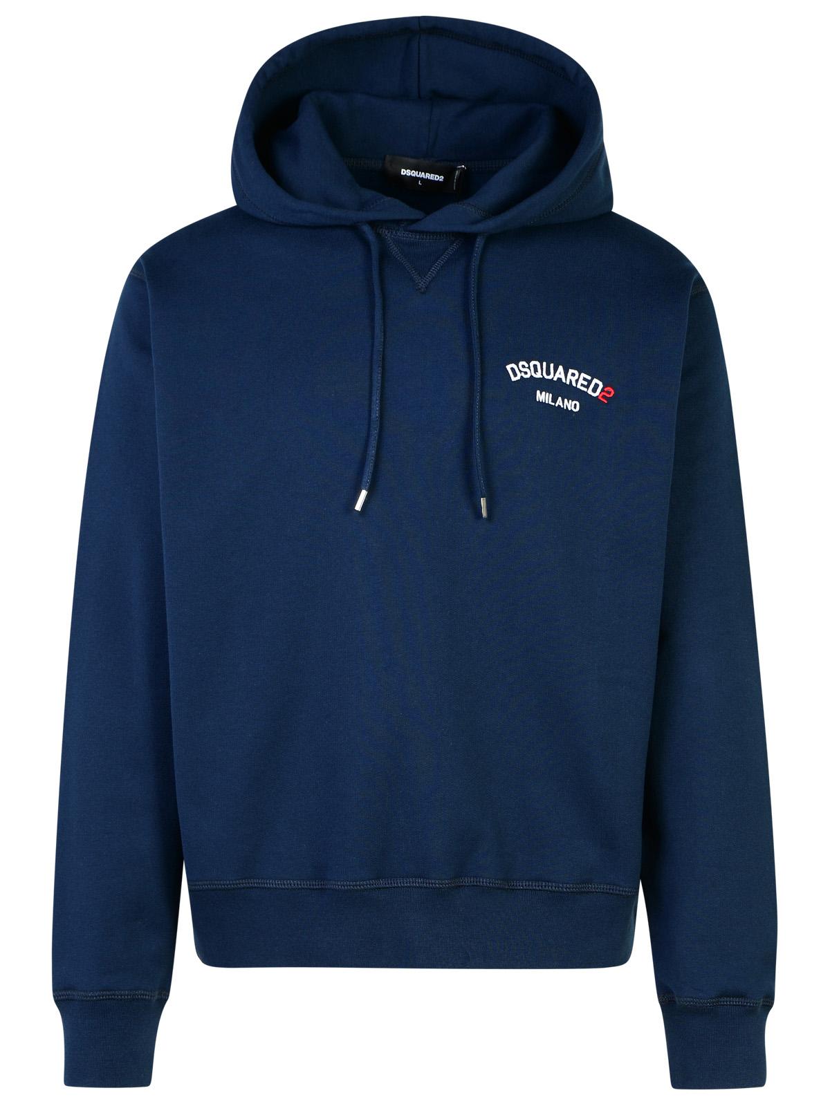 Dsquared2 Navy Cotton Sweatshirt Men