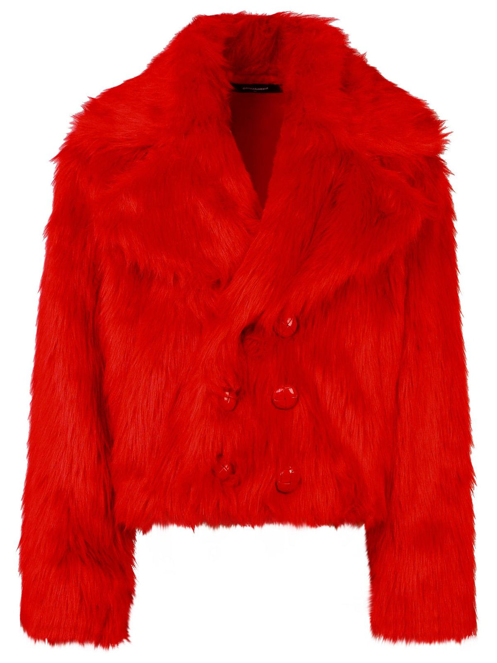 Dsquared2 'Pop Fox' Red Acrylic Blend Jacket Women