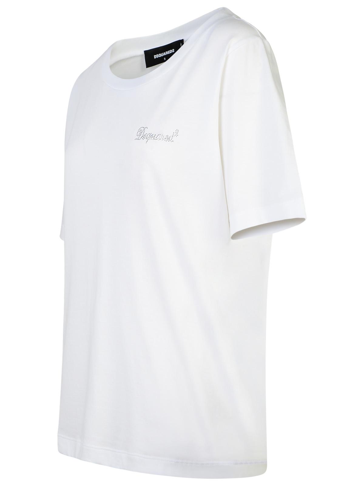 Dsquared2 White Cotton T-Shirt Women