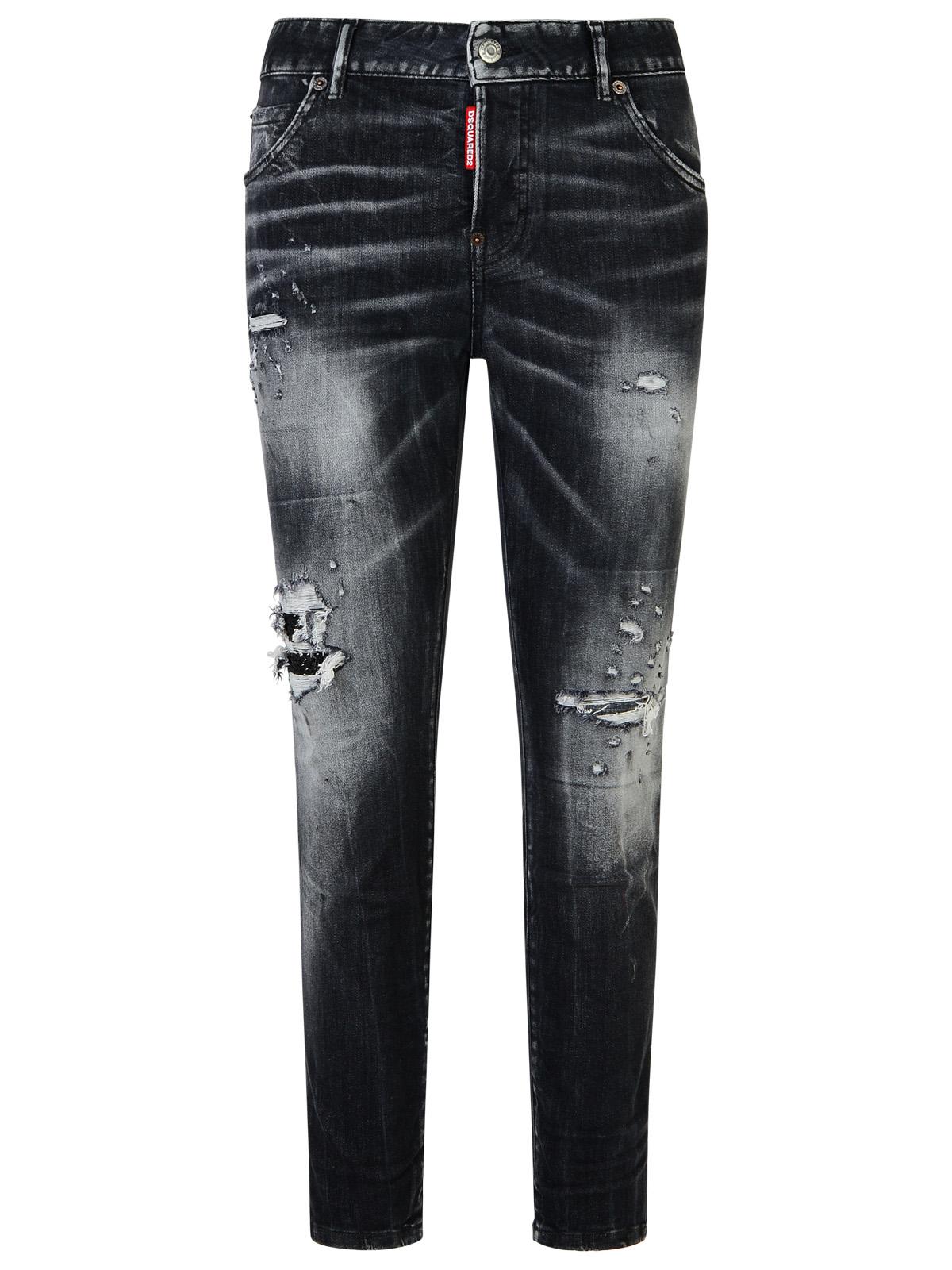 Dsquared2 'Cool Girl' Black Cotton Blend Jeans Women