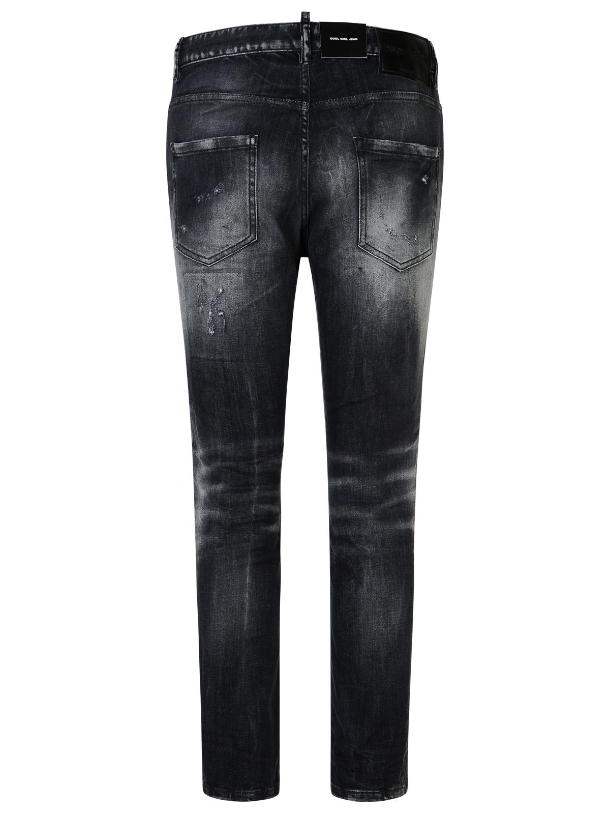 Dsquared2 'Cool Girl' Black Cotton Blend Jeans Women