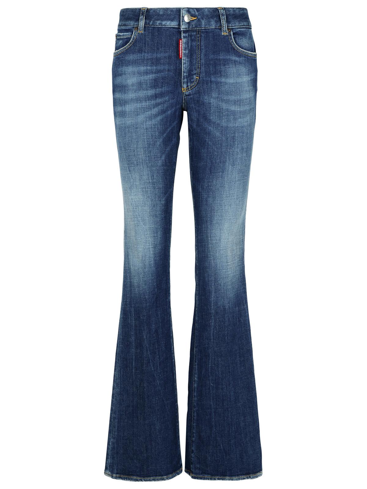 Dsquared2 'Flare' Navy Denim Jeans Women