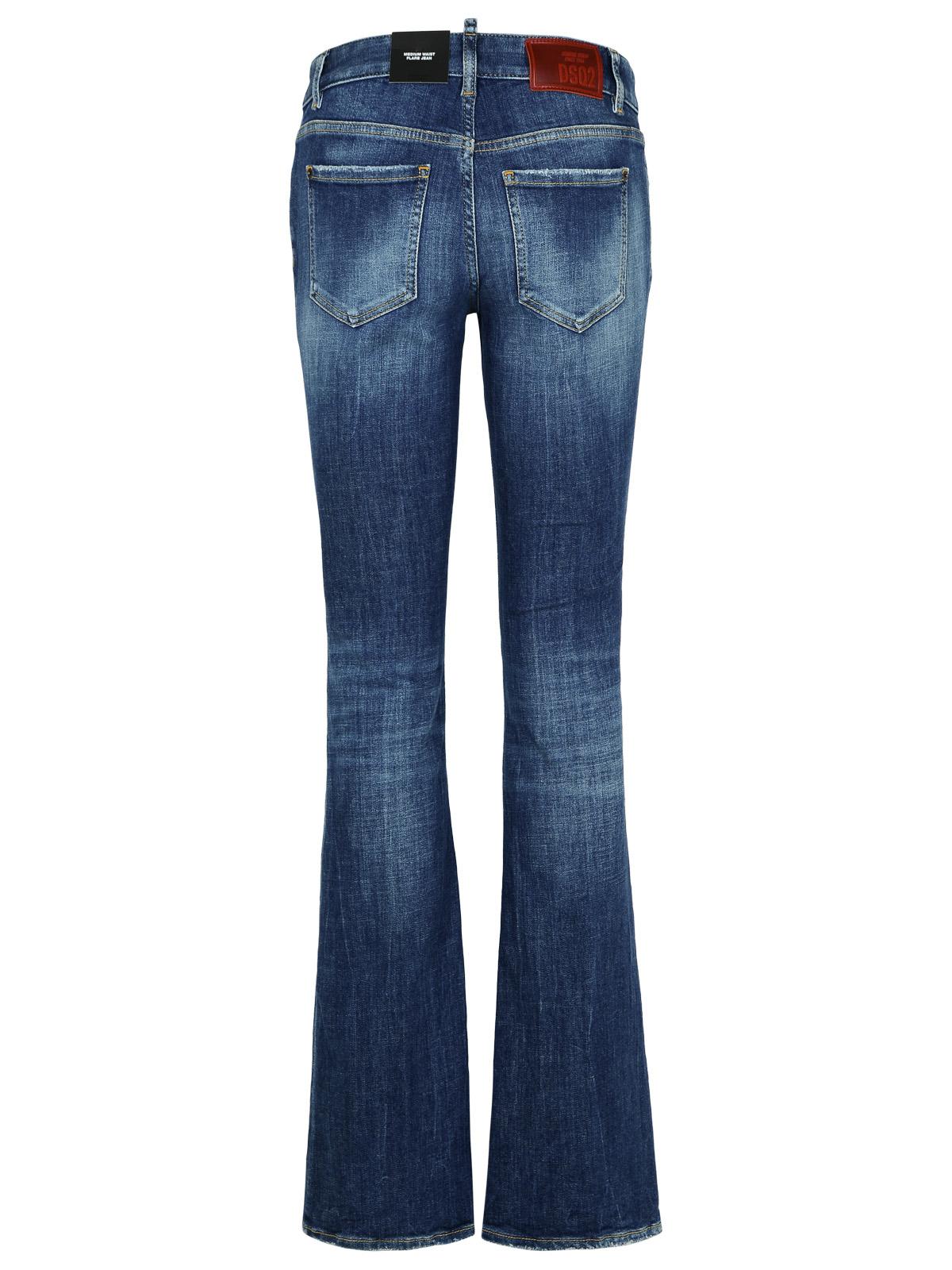 Dsquared2 'Flare' Navy Denim Jeans Women