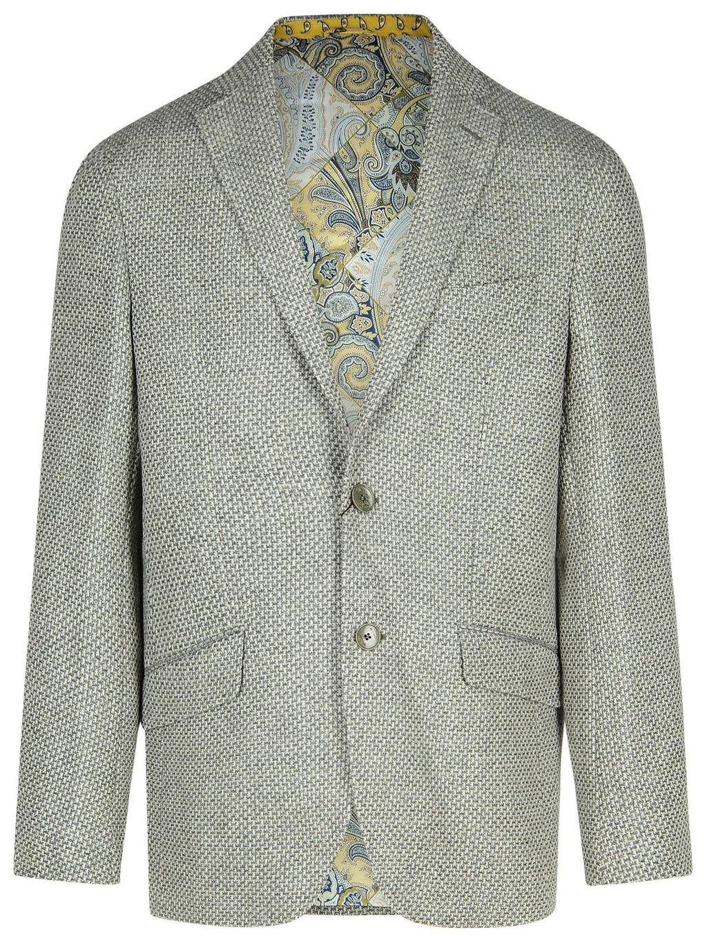 Etro 'Roma' Grey Wool Blend Blazer Men