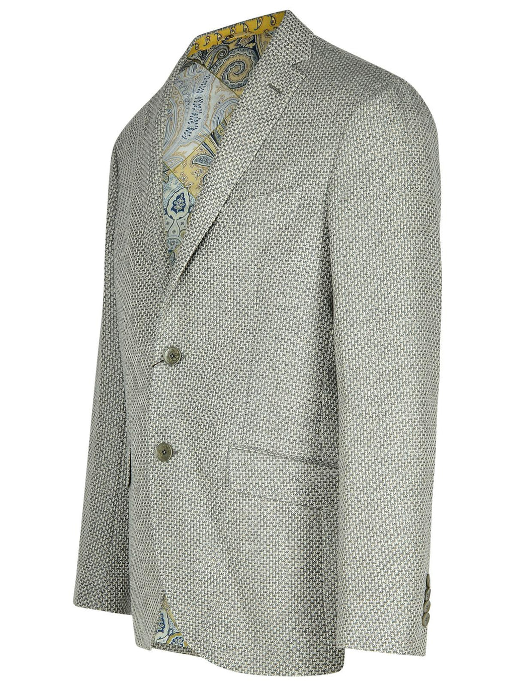 Etro 'Roma' Grey Wool Blend Blazer Men