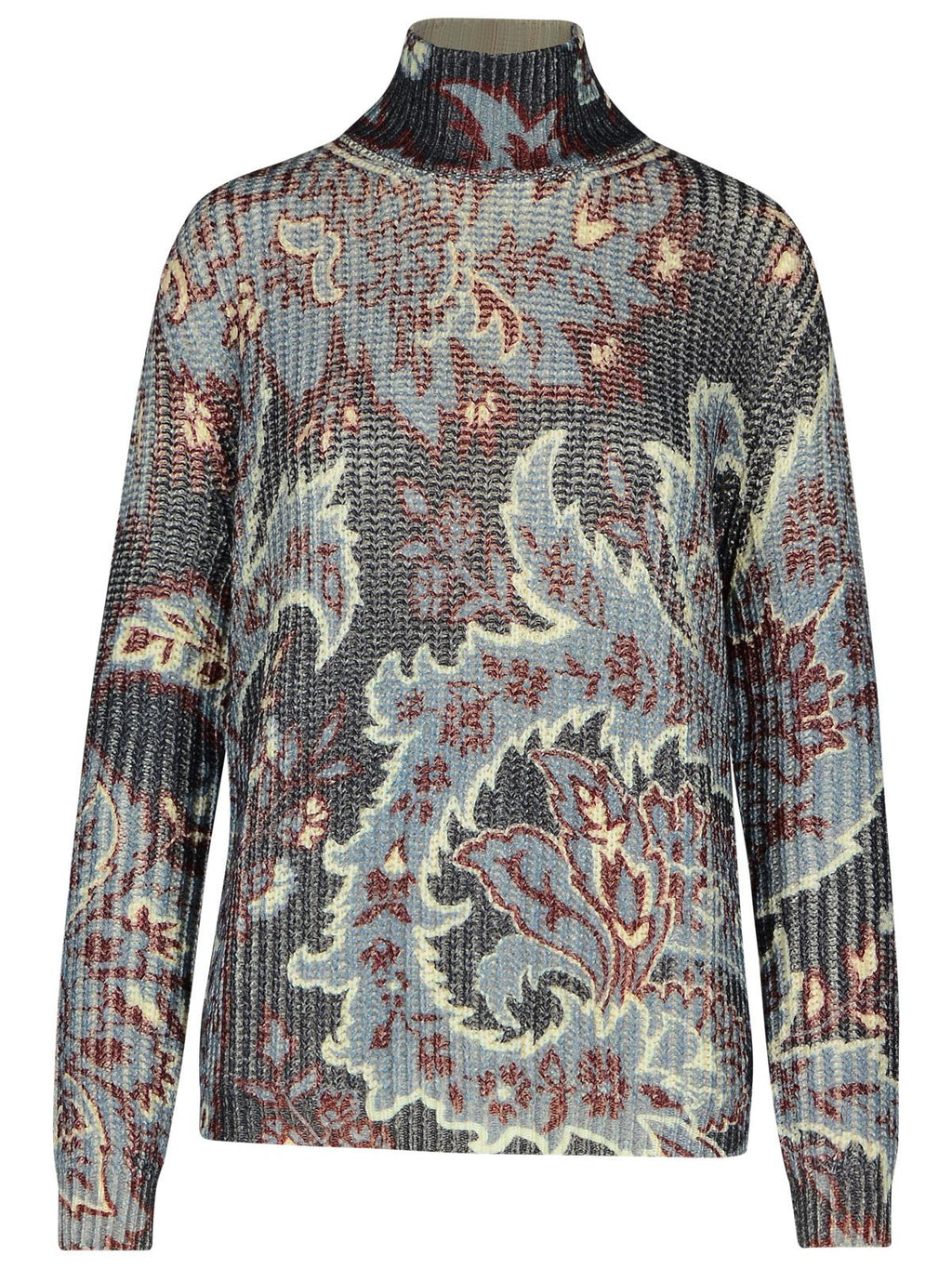 Etro Multicolor Wool Turtleneck Sweater Women