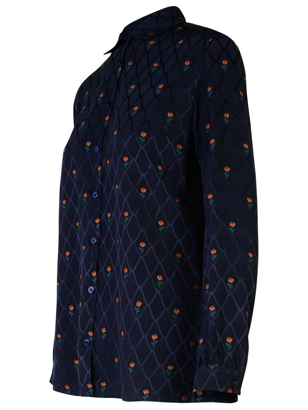 Etro Blue Silk Blend Shirt Women