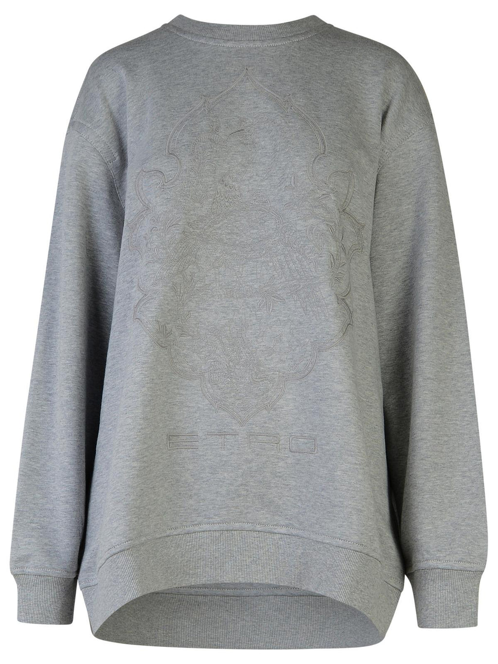Etro Grey Cotton Sweatshirt Women