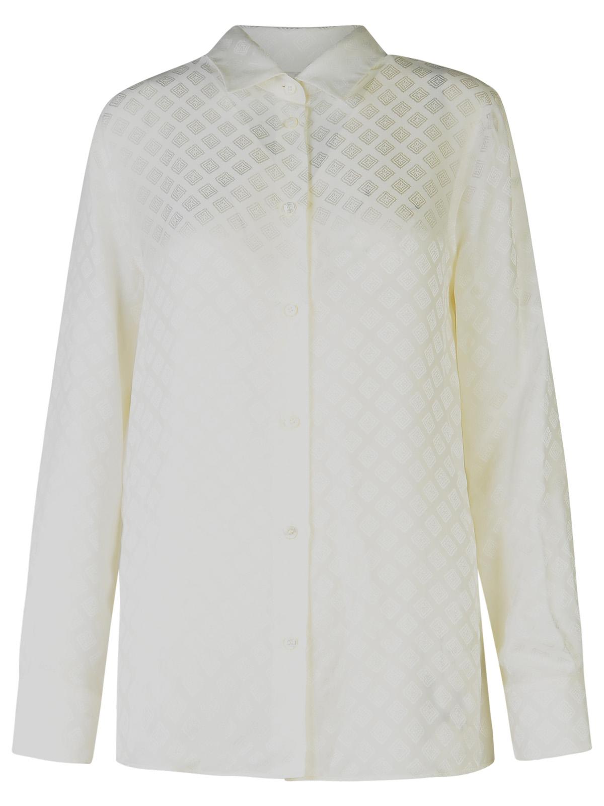Etro White Silk Blend Shirt Women