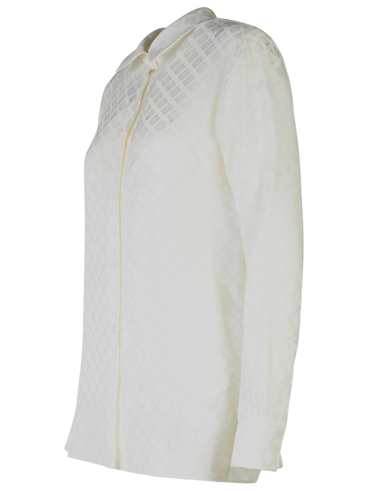 Etro White Silk Blend Shirt Women