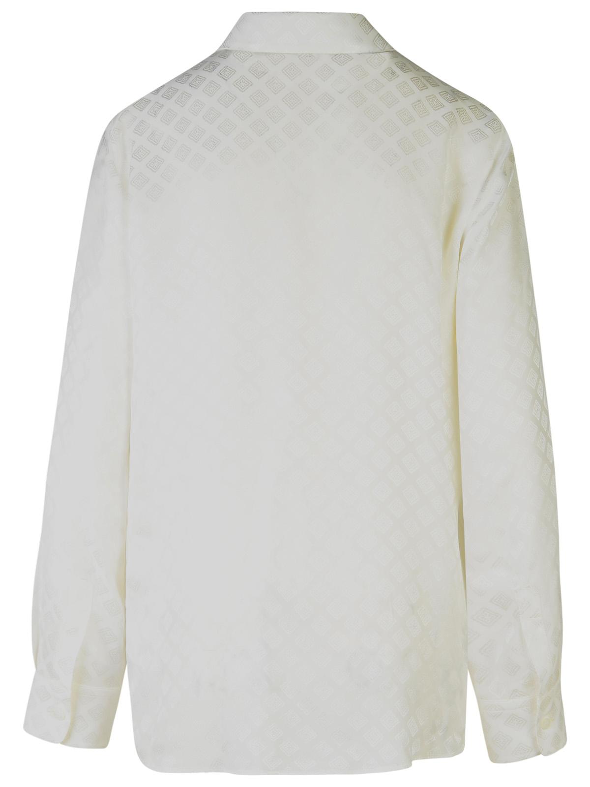 Etro White Silk Blend Shirt Women